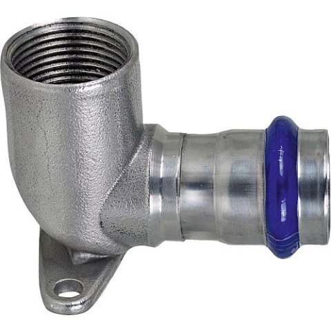 Evenes stainless steel pressfitting V-contour ceiling angle with IG 22mm x DN 20 (3/4") S32QEVI-LBP NEW