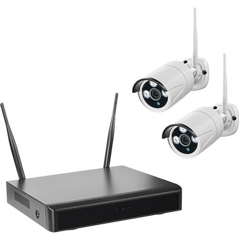 Indexa Wireless Video Surveillance with Smart Recorder, incl. 2 Cameras WR100 Set B2 NEW