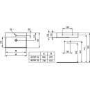 Ideal Standard Lavabo Standard Strada AnxAlxP: 500x145x420 mm cerámica blanca K077701 NUEVO