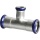 Evenes Edelstahl-Pressfitting Red. T-Stück, DN 76,1 x DN 28 x DN 76,1 NEU