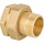 Effebi brass threaded fitting, flat sealing, 11/2"" ixa NEW