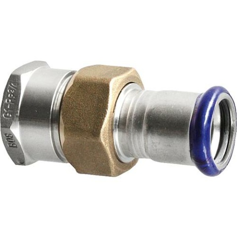 Evenes stainless steel pressfitting M-contour straight-through fitting, (i/IG), 54 mm x 2" NEW