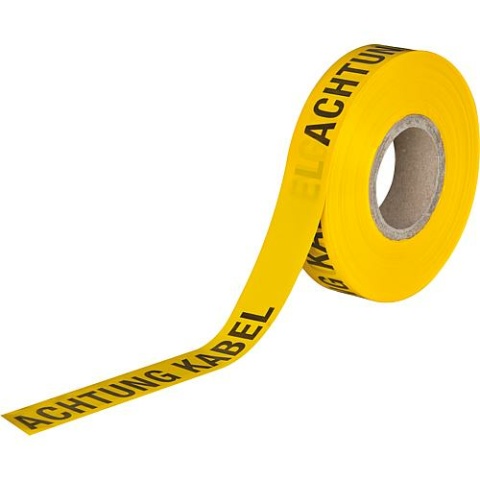 Route warning tape ""Attention cable"" yellow NEW