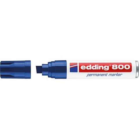 Edding Permanentmarker 800 blau Strichbreite 4 - 12 mm Keilspitze 4-800003 NEU