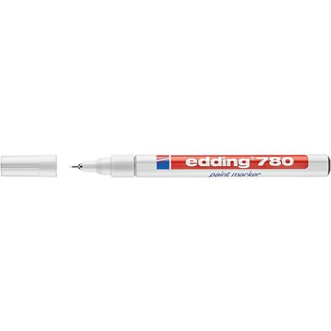 Marker Edding 780 biały szerokość linii 0,8 mm plastikowa końcówka 4-780049 NOWOŚĆ