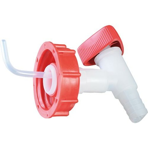 Hünersdorff Ablasshahn Kunststoff weiß/rot für 25 Liter Kanister 550500 NEU