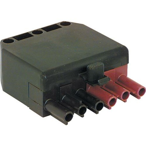 Wieland plug 6-pin black/brown, 250/400V, 16A system 93.934.3953.0 NEW