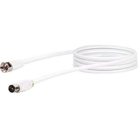 Kabel adaptera satelitarnego Schwaiger: 75db wtyk F - wtyk IEC, długość: 1.5m KVCK161532 NOWOŚĆ