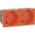 Berg cable support systems underfloor socket 45-track 2-gang, orange USDM45332OR NEW