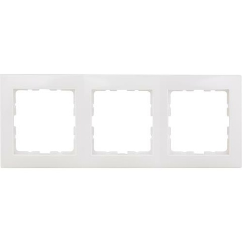 Berker lijst 10138989, 3-voudig S.1 pool wit, glanzend, 1 stuk 23059380 NIEUW