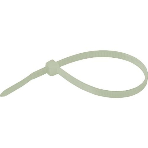 WKK Fasteners Heat-resistant cable ties 300 x 3.6 mm, natural 1 pack 100 pcs NEW