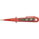 Comprobador de fase rojo 125-250V, VDE/GS, filo de corte...