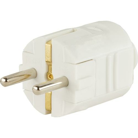 REV veiligheidsstekker wit, 250V 1116110 NIEUW