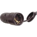 REV Gummi-Schutzkontaktkupplung schwarz, 10/16A 250V mit...