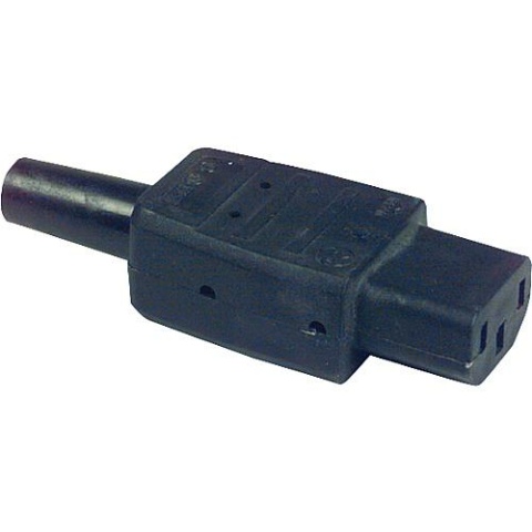 Cold appliance plug with grommet 230 V/10 A black NEW