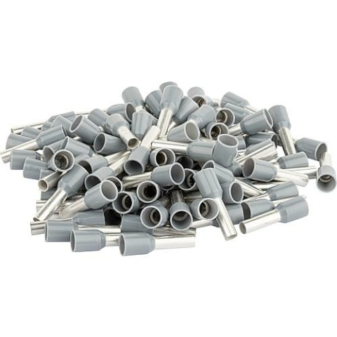 WKK Befestigungsmaterialien Ader-Endhülse isoliert 4,0 x 17 grau 1 Beutel 100 Stück NEU