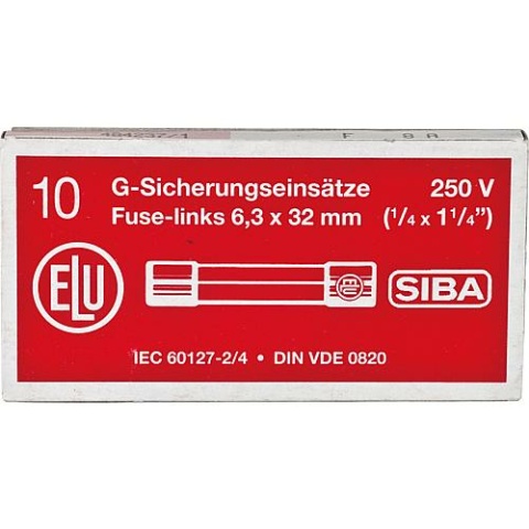 ESKA Fusible fin flink 10 A 1 sachet 10 pièces 6,3 x 32 mm NEUF