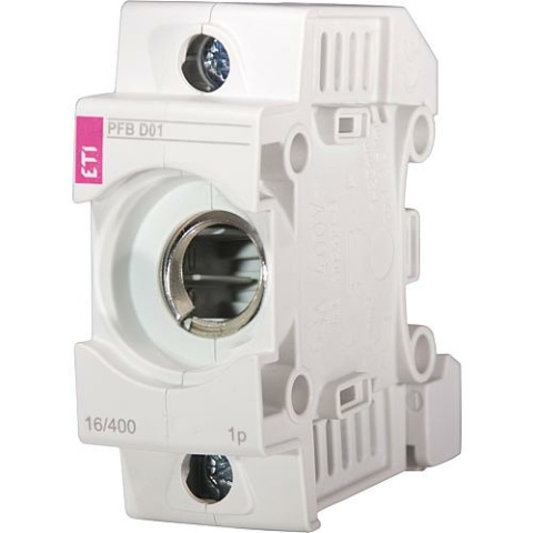ETI Neozed D02 socket 1-pole on both sides,dual function terminal 63A, 400V, E18 NEW