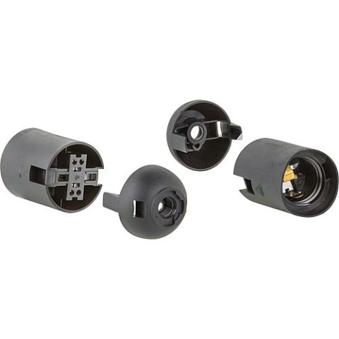 REV Insulating socket E27 smooth sheath PU 2 pcs. 503045555 NEW
