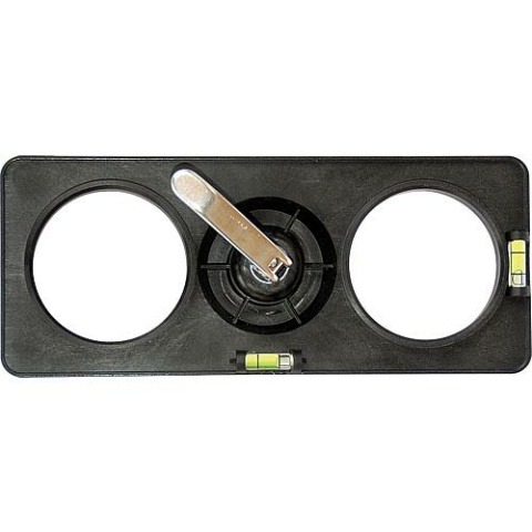 Szablon wiertarski F-tronic do puszek do ścian szczelinowych 1 sztuka NOWOŚĆ