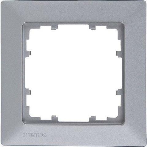 Siemens ramka 80 mm 1-krotna, 80 mm x 80 mm aluminium metalik / 1 sztuka 5TG2 551-3 NOWOŚĆ