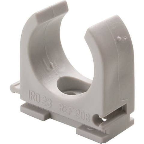 HUP Elektrotechnik Pipe clamp DN 32, grey halogen-free / PU 25 pcs. NEW