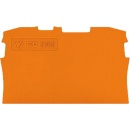 Wago placa final e intermedia 0,8 mm , naranja PU 25...
