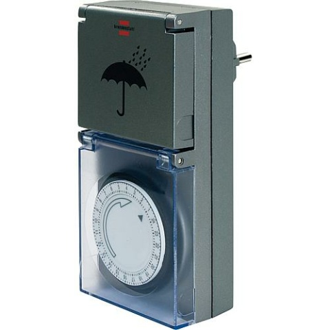 Timer Brennenstuhl con programma 24 ore MZ 44 IP 44 1506460 NUOVO