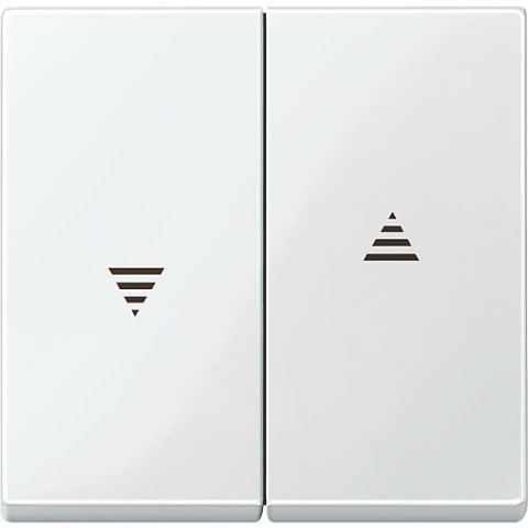 Merten wipschakelaar, rolluikschakelaar en drukknop Merten, Systeem M, poolwit, 1 stuk 432419 NIEUW