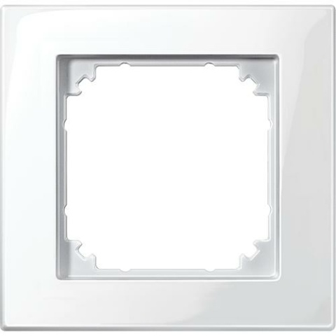 Merten M-Plan, thermoplastic frame Merten, 1-gang, polar white glossy 515119 NEW
