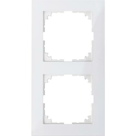 Merten marco M-Pure 2 gangs, blanco polar, 1 pieza MEG4020-3619 NUEVO