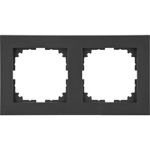 Merten Cadre M-Pure double, anthracite, 1 pièce MEG4020-3614 NEUF