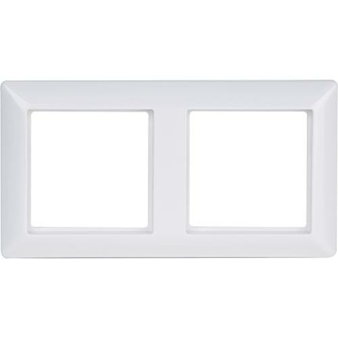 Rama osłonowa Jung AS 582 WW 2-krotna, biel alpejska NOWOŚĆ