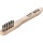 Lessmann mini brush stainless steel wire crimped, 0,15mm and beech wood handle NEW
