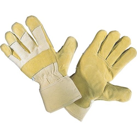 Guantes de trabajo Kromwell 4Safe de piel de cerdo parcialmente forrada,1Par,Talla10 1/2 NUEVO