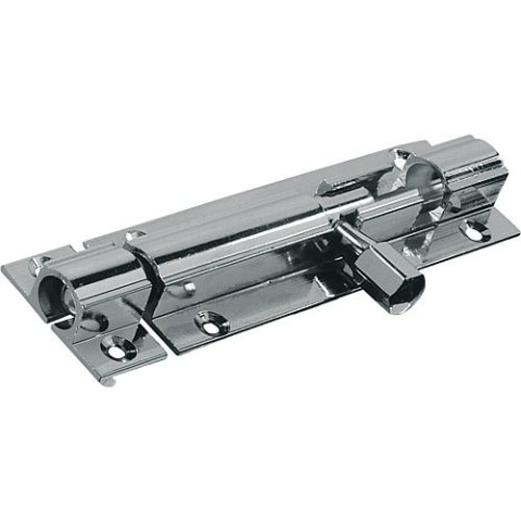 Abus door bolt 96/50 SB brass chrome-plated 02541 9 NEW