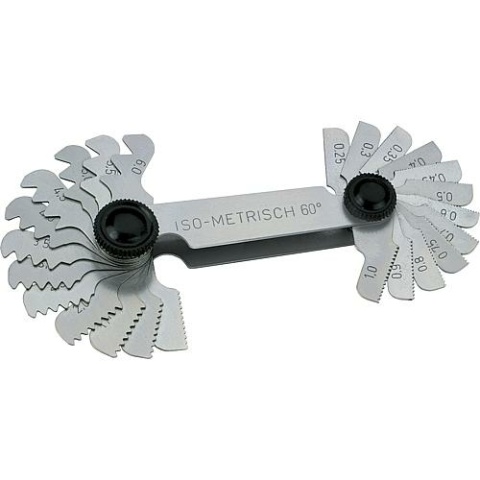 RB Measuring tools Thread template 0.25-6mm for metric thread to ISO 561101 NEW