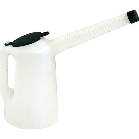 Bécher Piusi 5 l avec bec flexible et bouchon F00920000 NOUVEAU