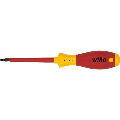 Wiha SoftFinish electric Pozidriv screwdriver. Protective insulation type 324 PZ2x100 879 NEW