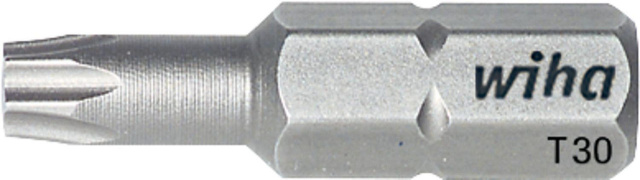 Bit standard Wiha, TORX, forma C 6.3. tipo 7015 Z T8 x 25 1714 NUOVO