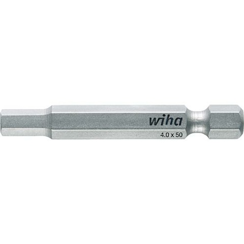 Wiha standard bit, hexagonal, shape E 6.3. type 7043 Z 8.0 x 50 4198 NEW