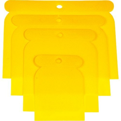 Haromac spatula set 4 pcs. plastic 38304004 NEW