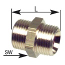 Racor doble G 3/8"" x G 3/4"" NUEVO