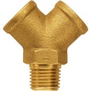 Pièce en Y 2x F 1x M con. R 1/4""a./G...