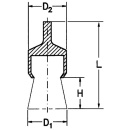 Brosse pinceau Lessmann Ø 5 mm avec tige de 3,0 mm, fil dacier 0,1 mm 450221 NOUVELLE