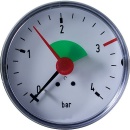 Afriso manometro riscaldamento assiale 63 mm passante,...