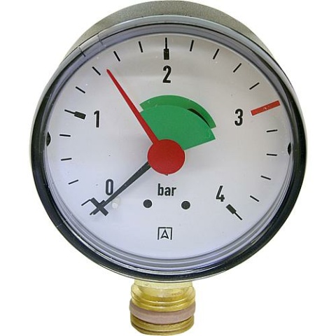 Afriso heating pressure gauge 63 mm 3/8"" - 2.5 bar - radial 63908 NEW
