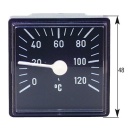 Termometr zdalny Imit typ D kwadrat 0 do 120 °C NOWOŚĆ