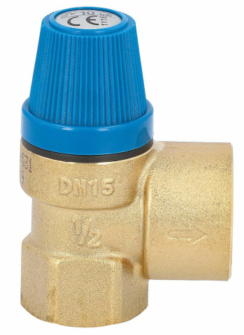 Caleffi diaphragm safety valve connection inlet 1/2"", outlet 3/4"" 6 bar 531460 NEW