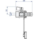 KFE ball valve with lever 3/4""bare brass NEW